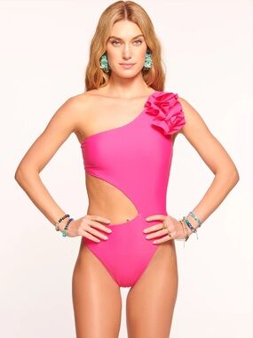 Ramy Brook Nyomi Flower One Piece Swimsuit
